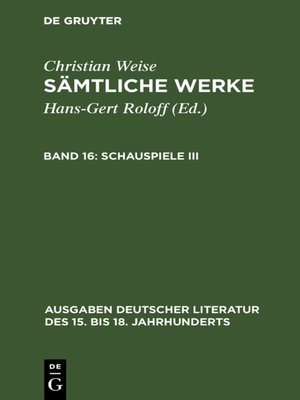cover image of Schauspiele III
